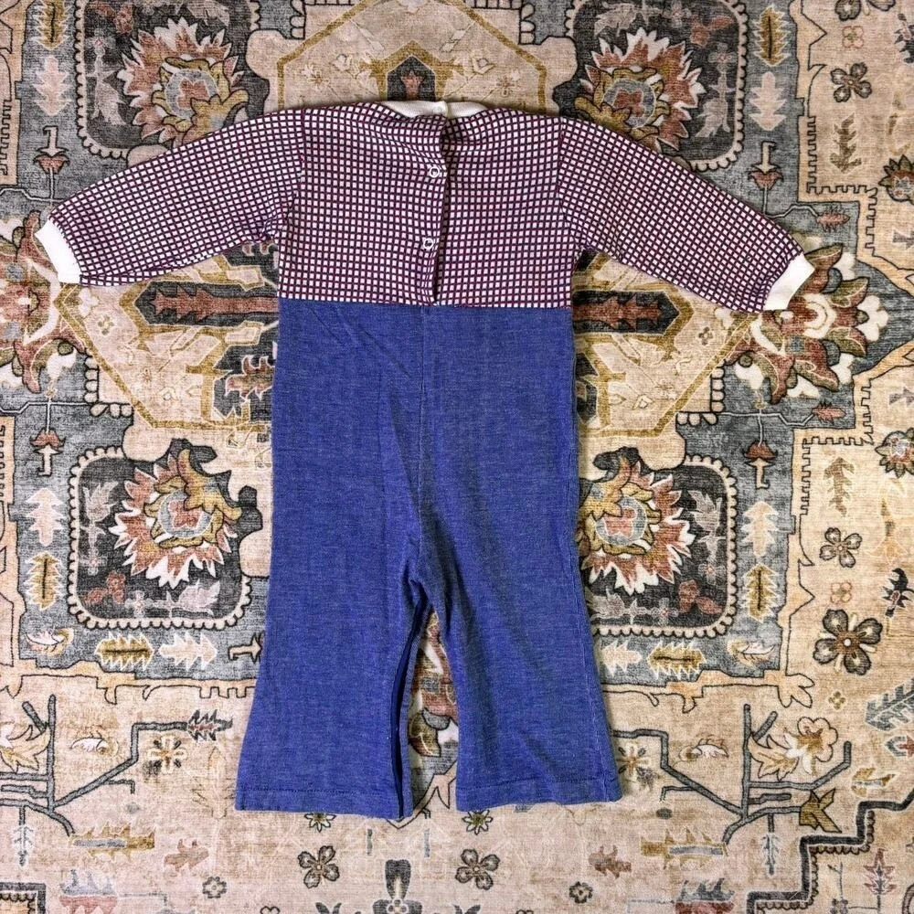Vintage 1970s baby toddler one year old clothes bundle outfit lot flare jumper